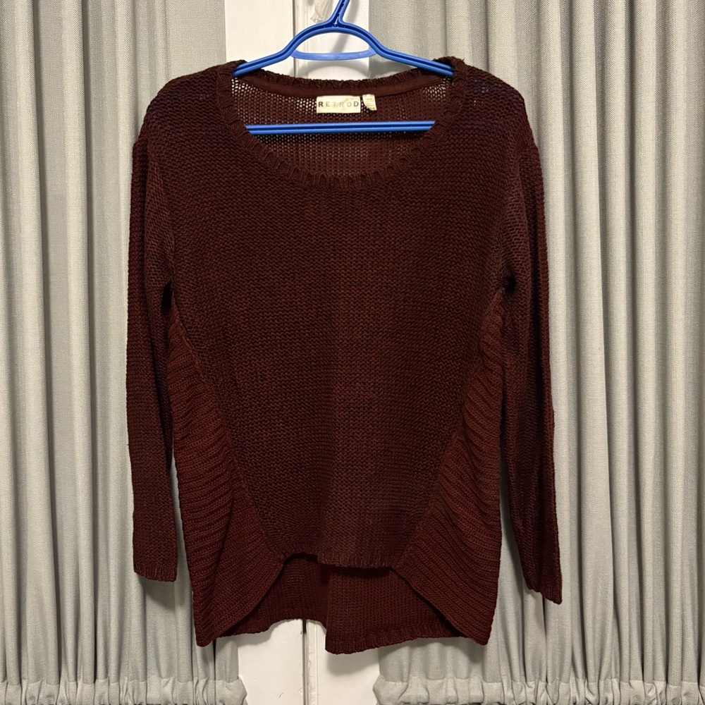 Maroon Knitted Sweater